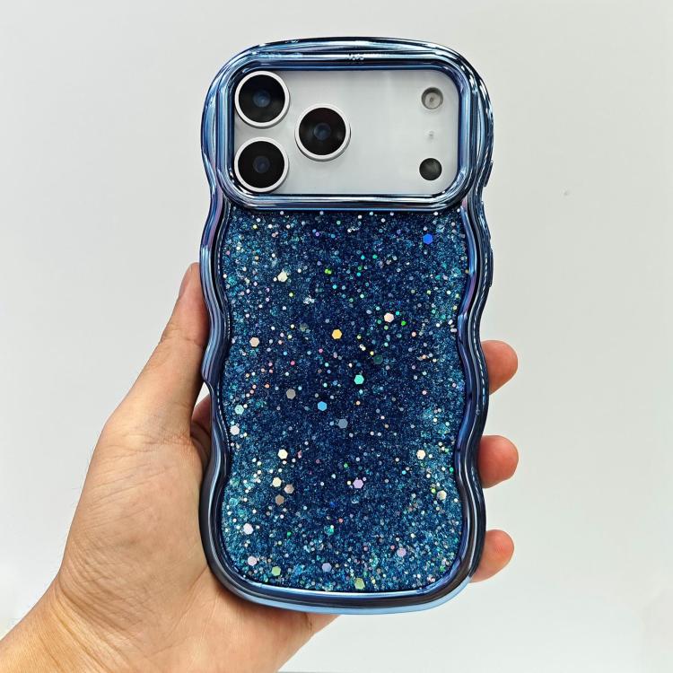 Wave Glitter Sequined Electroplated Phone Case, For iPhone 17 Pro Max, For iPhone 17 Pro, For iPhone 17, For iPhone Air, For iPhone 16 Pro Max, For iPhone 16 Pro