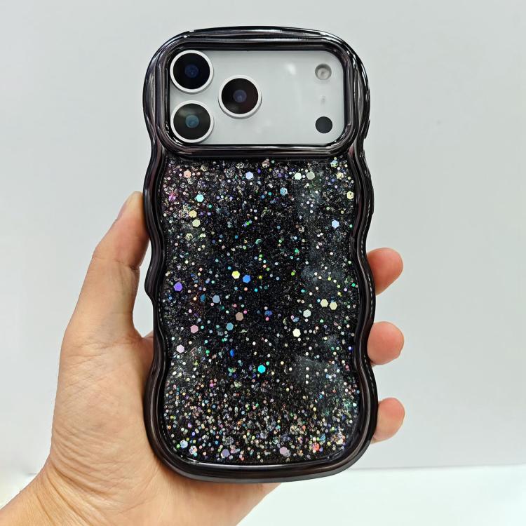 Wave Glitter Sequined Electroplated Phone Case, For iPhone 17 Pro Max, For iPhone 17 Pro, For iPhone 17, For iPhone Air, For iPhone 16 Pro Max, For iPhone 16 Pro