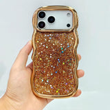 Wave Glitter Sequined Electroplated Phone Case, For iPhone 17 Pro Max, For iPhone 17 Pro, For iPhone 17, For iPhone Air, For iPhone 16 Pro Max, For iPhone 16 Pro