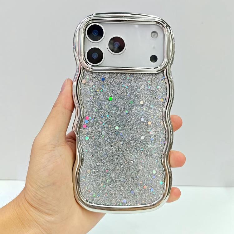 Wave Glitter Sequined Electroplated Phone Case, For iPhone 17 Pro Max, For iPhone 17 Pro, For iPhone 17, For iPhone Air, For iPhone 16 Pro Max, For iPhone 16 Pro
