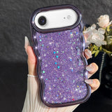 Wave Glitter Sequined Electroplated Phone Case, For iPhone 17 Pro Max, For iPhone 17 Pro, For iPhone 17, For iPhone Air, For iPhone 16 Pro Max, For iPhone 16 Pro