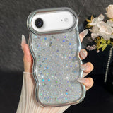 Wave Glitter Sequined Electroplated Phone Case, For iPhone 17e / 16e, For iPhone 17 Pro Max, For iPhone 17 Pro, For iPhone 17, For iPhone Air, For iPhone 16 Pro Max