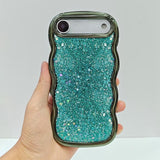 Wave Glitter Sequined Electroplated Phone Case, For iPhone 17 Pro Max, For iPhone 17 Pro, For iPhone 17, For iPhone Air, For iPhone 16 Pro Max, For iPhone 16 Pro
