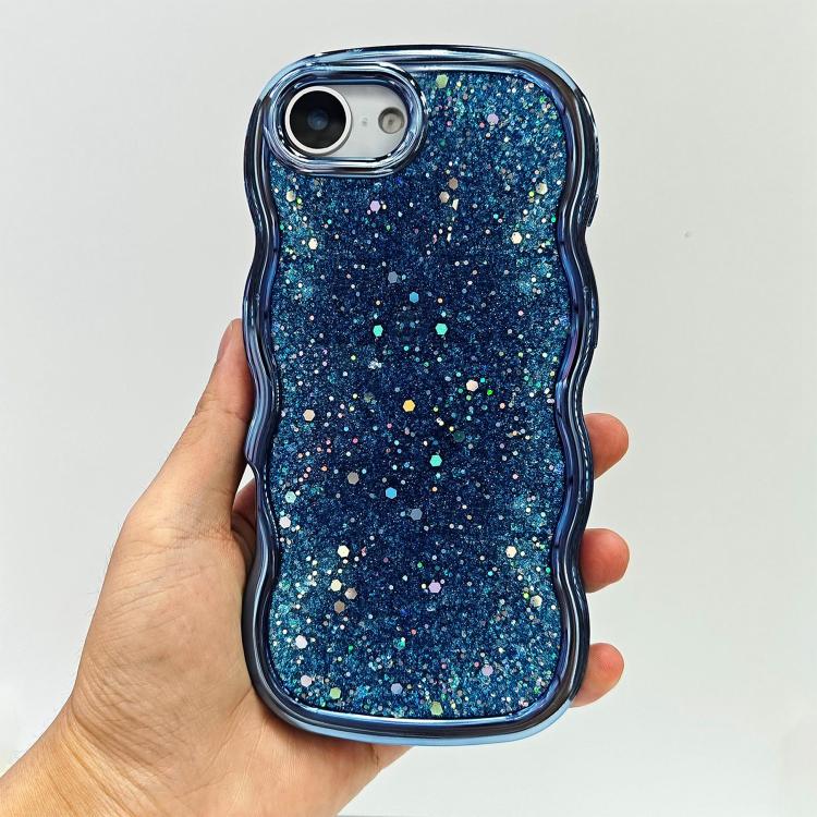 Wave Glitter Sequined Electroplated Phone Case, For iPhone 17e / 16e, For iPhone 17 Pro Max, For iPhone 17 Pro, For iPhone 17, For iPhone Air, For iPhone 16 Pro Max