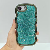 Wave Glitter Sequined Electroplated Phone Case, For iPhone 17e / 16e, For iPhone 17 Pro Max, For iPhone 17 Pro, For iPhone 17, For iPhone Air, For iPhone 16 Pro Max