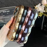 Wave Glitter Sequined Electroplated Phone Case, For iPhone 13