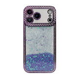 Diamond Gradient Glitter Sequins Plated Phone Case, For iPhone 17 Pro Max, For iPhone 17 Pro, For iPhone 17, For iPhone Air, For iPhone 16 Pro Max, For iPhone 16 Pro