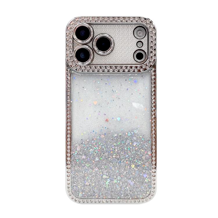 Diamond Gradient Glitter Sequins Plated Phone Case, For iPhone 17 Pro Max, For iPhone 17 Pro, For iPhone 17, For iPhone Air, For iPhone 16 Pro Max, For iPhone 16 Pro