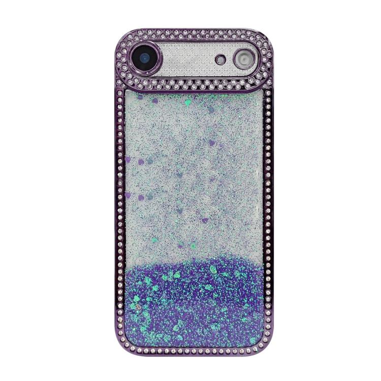 Diamond Gradient Glitter Sequins Plated Phone Case, For iPhone 17 Pro Max, For iPhone 17 Pro, For iPhone 17, For iPhone Air, For iPhone 16 Pro Max, For iPhone 16 Pro