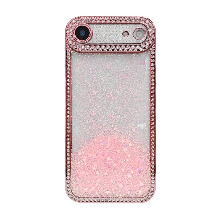 Diamond Gradient Glitter Sequins Plated Phone Case, For iPhone 17 Pro Max, For iPhone 17 Pro, For iPhone 17, For iPhone Air, For iPhone 16 Pro Max, For iPhone 16 Pro