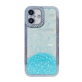Diamond Gradient Glitter Sequins Plated Phone Case, For iPhone 17 Pro Max, For iPhone 17 Pro, For iPhone 17, For iPhone Air, For iPhone 16 Pro Max, For iPhone 16 Pro