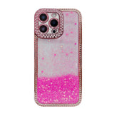 Diamond Gradient Glitter Sequins Plated Phone Case, For iPhone 16 Plus, For iPhone 16, For iPhone 15 Pro Max, For iPhone 15 Pro, For iPhone 15 Plus, For iPhone 15