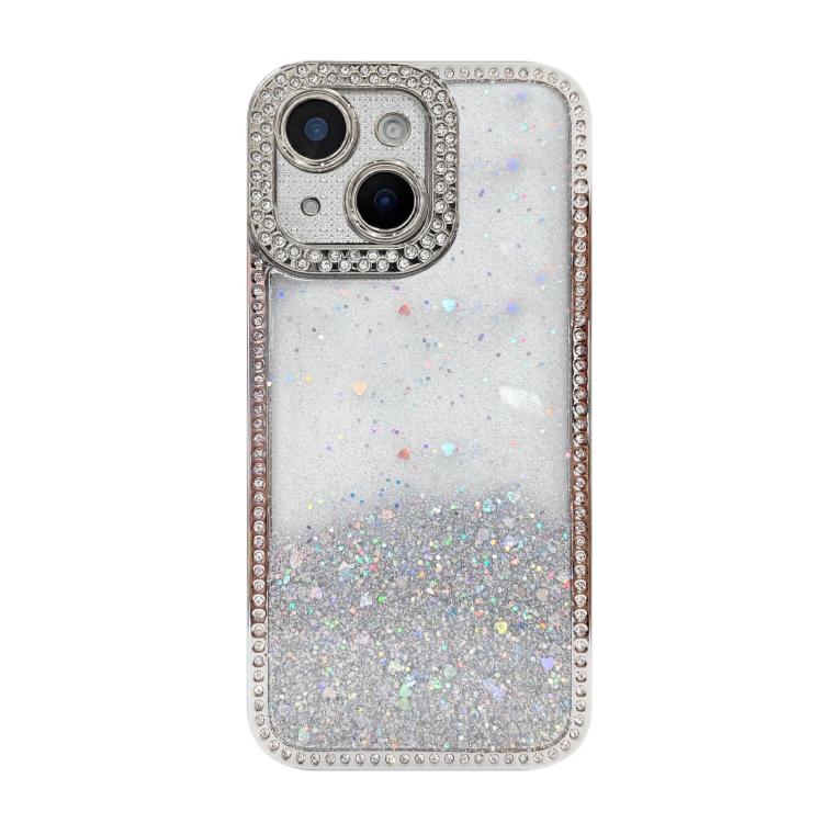 Diamond Gradient Glitter Sequins Plated Phone Case, For iPhone 14 Plus, For iPhone 14, For iPhone 14 Pro, For iPhone 14 Pro Max, For iPhone 13 Pro Max, For iPhone 13 Pro