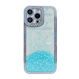 Diamond Gradient Glitter Sequins Plated Phone Case, For iPhone 14 Plus, For iPhone 14, For iPhone 14 Pro, For iPhone 14 Pro Max, For iPhone 13 Pro Max, For iPhone 13 Pro