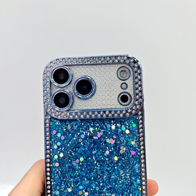Diamond Sequins Glitter MagSafe Electroplating Phone Case, For iPhone 13