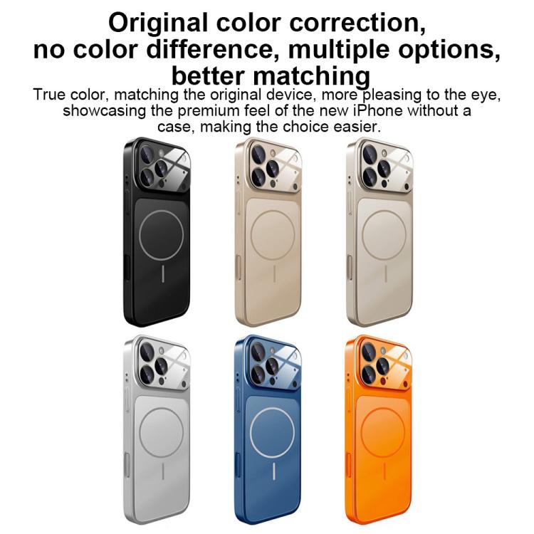 Change to 17 Big Lens Window Frosted MagSafe Phone Case, For iPhone 13 Pro Max, For iPhone 13 Pro, For iPhone 13, For iPhone 12, For iPhone 12 Pro Max, For iPhone 12 Pro, For iPhone 11 Pro Max, For iPhone 11