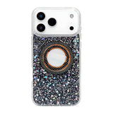 Hollow Sequins Glitter MagSafe Electroplating Phone Case, For iPhone 13