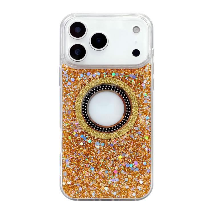 Hollow Sequins Glitter MagSafe Electroplating Phone Case, For iPhone 13