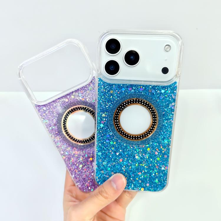 Hollow Sequins Glitter MagSafe Electroplating Phone Case, For iPhone 13