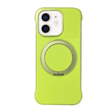 Frameless Leather-Skin PC MagSafe Holder Phone Case, For iPhone 13, For iPhone 12, For iPhone 12 Pro Max, For iPhone 12 Pro, For iPhone 11 Pro Max, For iPhone 11