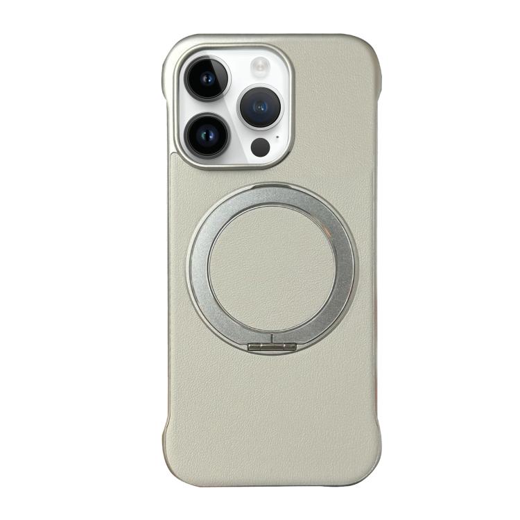 Frameless Leather-Skin PC MagSafe Holder Phone Case, For iPhone 13, For iPhone 12, For iPhone 12 Pro Max, For iPhone 12 Pro, For iPhone 11 Pro Max, For iPhone 11