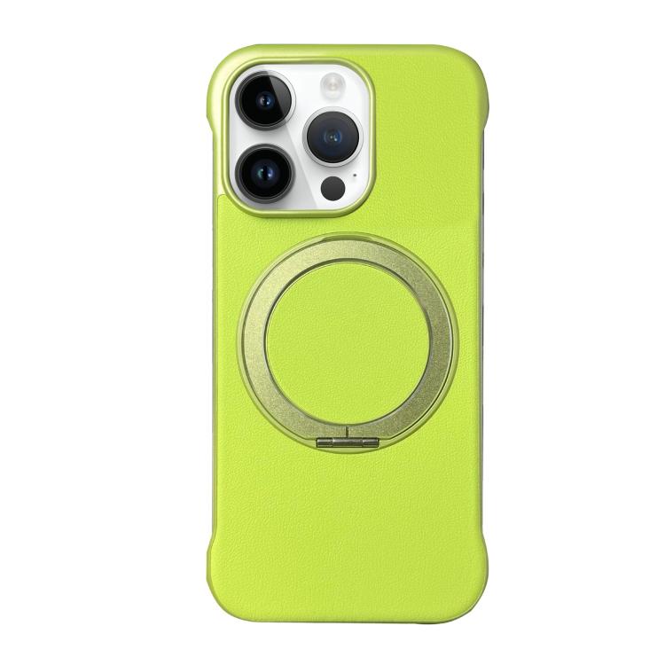 Frameless Leather-Skin PC MagSafe Holder Phone Case, For iPhone 13, For iPhone 12, For iPhone 12 Pro Max, For iPhone 12 Pro, For iPhone 11 Pro Max, For iPhone 11