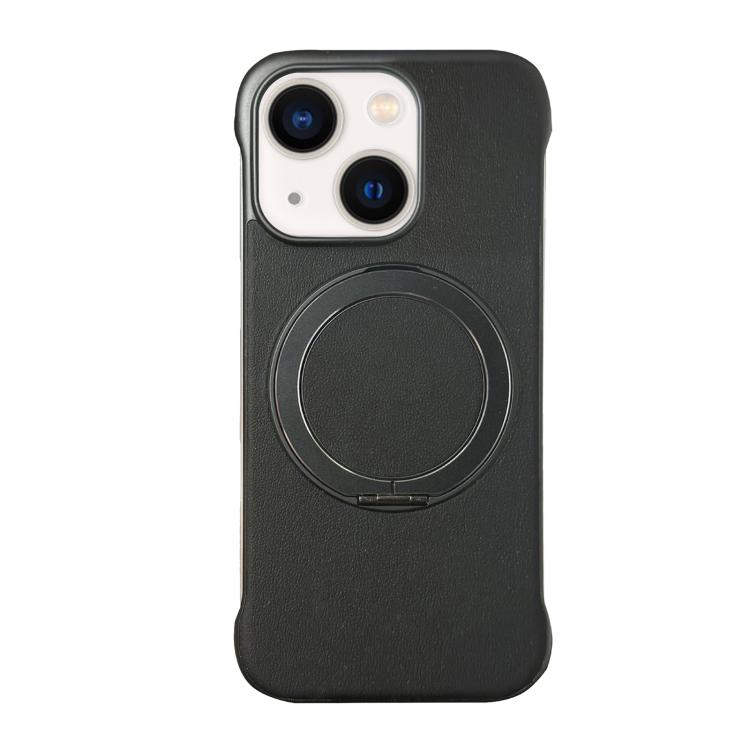 Frameless Leather-Skin PC MagSafe Holder Phone Case, For iPhone 13, For iPhone 12, For iPhone 12 Pro Max, For iPhone 12 Pro, For iPhone 11 Pro Max, For iPhone 11