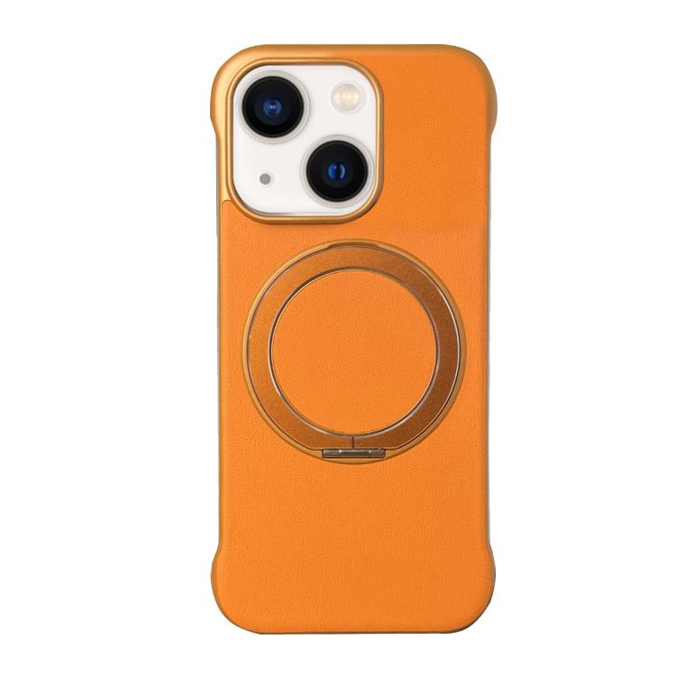 Frameless Leather-Skin PC MagSafe Holder Phone Case, For iPhone 13, For iPhone 12, For iPhone 12 Pro Max, For iPhone 12 Pro, For iPhone 11 Pro Max, For iPhone 11