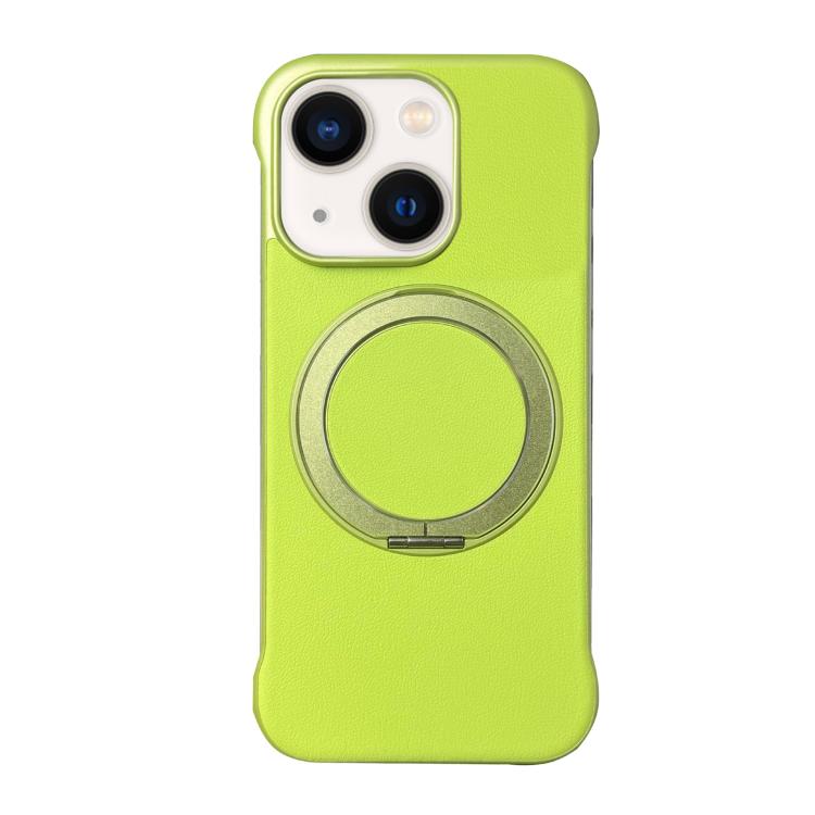 Frameless Leather-Skin PC MagSafe Holder Phone Case, For iPhone 13, For iPhone 12, For iPhone 12 Pro Max, For iPhone 12 Pro, For iPhone 11 Pro Max, For iPhone 11