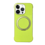 Frameless Leather-Skin PC MagSafe Holder Phone Case, For iPhone 14 Plus, For iPhone 14, For iPhone 14 Pro, For iPhone 14 Pro Max, For iPhone 13 Pro Max, For iPhone 13 Pro
