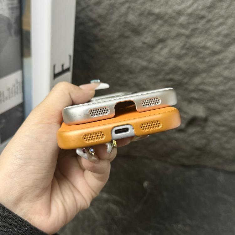 Frameless Leather-Skin PC MagSafe Holder Phone Case, For iPhone 14 Plus, For iPhone 14, For iPhone 14 Pro, For iPhone 14 Pro Max, For iPhone 13 Pro Max, For iPhone 13 Pro