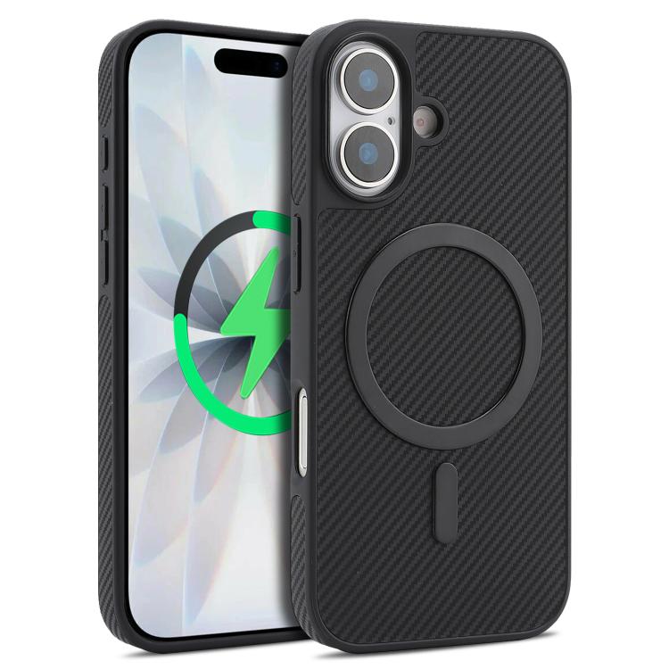 Kalebol Carbon Fiber MagSafe Phone Case, For iPhone 17 Pro Max, For iPhone 17 Pro, For iPhone 17, For iPhone Air, For iPhone 16 Pro Max, For iPhone 16 Pro, For iPhone 16 Plus, For iPhone 16