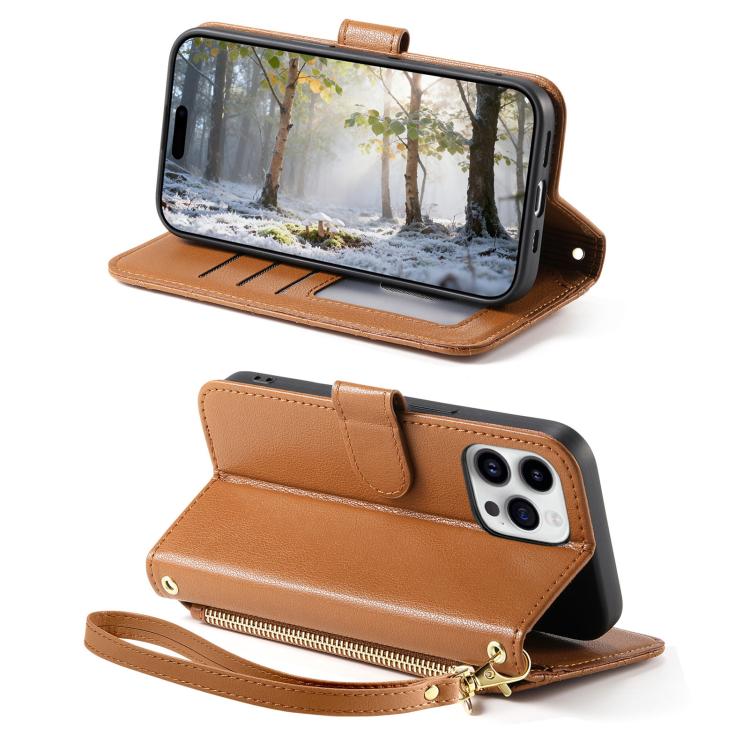Rhombic Texture Zipper Wallet Metal Bow-knot Vegan Leather Phone Case with Strap, For iPhone 15 Pro, For iPhone 15 Plus, For iPhone 15