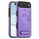 Multi-function Holder MagSafe PU Phone Case, For iPhone 17 Pro Max, For iPhone 17 Pro, For iPhone 17, For iPhone  Air