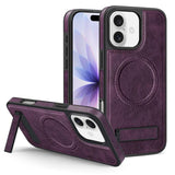 Multi-function Holder MagSafe PU Phone Case, For iPhone 17 Pro Max, For iPhone 17 Pro, For iPhone 17, For iPhone  Air