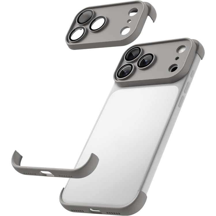 Ultra-thin Frameless TPU Four Corner Airbags Shockproof Phone Case with Lens Film, For iPhone 17 Pro Max, For iPhone 17 Pro, For iPhone 17, For iPhone Air