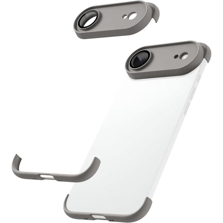 Ultra-thin Frameless TPU Four Corner Airbags Shockproof Phone Case with Lens Film, For iPhone 17 Pro Max, For iPhone 17 Pro, For iPhone 17, For iPhone Air
