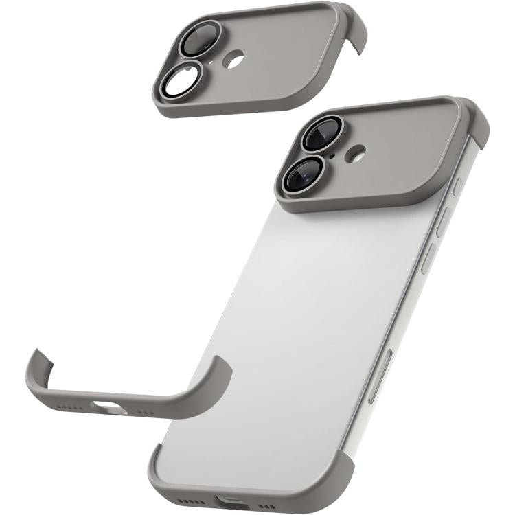 Ultra-thin Frameless TPU Four Corner Airbags Shockproof Phone Case with Lens Film, For iPhone 17 Pro Max, For iPhone 17 Pro, For iPhone 17, For iPhone Air