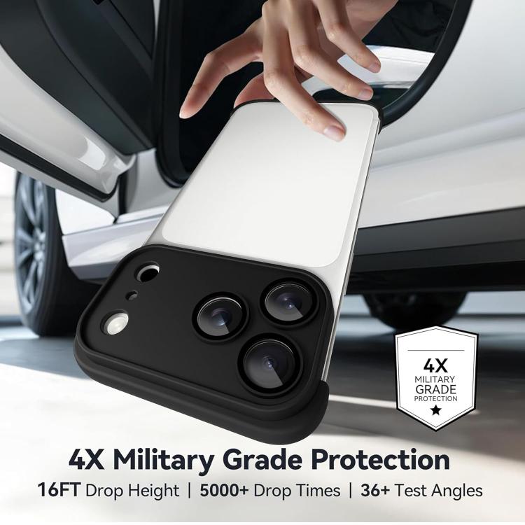 Ultra-thin Frameless TPU Four Corner Airbags Shockproof Phone Case with Lens Film, For iPhone 17 Pro Max, For iPhone 17 Pro, For iPhone 17, For iPhone Air