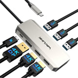 WAVLINK UMD308L Laptops HD / DP / 100W PD Ports Triple 4K Docking Station USB-C Hub Adapter