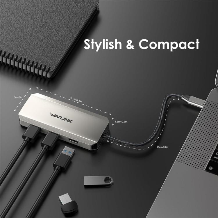 WAVLINK UMD308L Laptops HD / DP / 100W PD Ports Triple 4K Docking Station USB-C Hub Adapter
