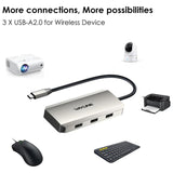 WAVLINK UMD308L Laptops HD / DP / 100W PD Ports Triple 4K Docking Station USB-C Hub Adapter