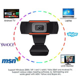 HXSJ A870 Webcam HD 480P PC Camera with Absorption Microphone MIC for Skype for Android TV   Rotatable Computer Camera USB Web Cam, 480P