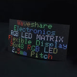 Waveshare Flexible RGB Full-color LED Matrix Panel, 2.5mm Pitch, 96x48 Pixels, Adjustable Brightness Bendable PCB, 23709