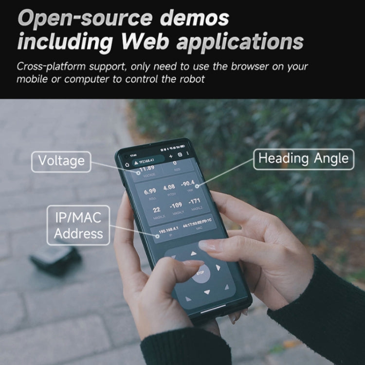 Waveshare 24019 Flexible And Expandable Off-Road Tracked UGV, Multiple Hosts Support, With External Rails and ESP32 Slave Computer, Waveshare 24019