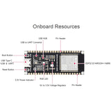Waveshare ESP32-S3 Microcontroller 2.4GHz Wi-Fi Development Board ESP32-S3-WROOM-1-N8R8 Module, 24263, 24363