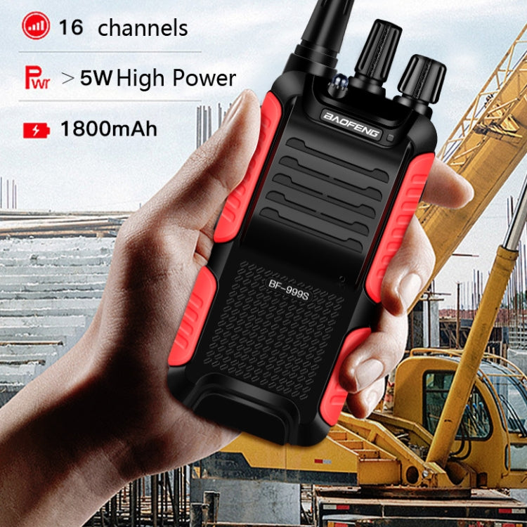 Baofeng BF-999S Handheld Outdoor FM high-power Walkie-talkie, EU Plug