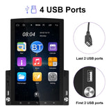 9.7 inch Vertical Screen HD 2.5D Glass Car MP5 Player Android Navigation All-in-one Machine, Standard, Standard+4 Lights Camera, Standard+8 Lights Camera, Standard+12 Lights Camera