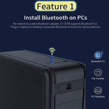 COMFAST CF-727B 1300Mbps Dual Frequency Gigabit USB Desktop Transmitter Receiver Portable Bluetooth V4.2 + WiFi Wireless Network Card