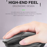Inphic A1 6 Keys 1000/1200/1600 DPI Home Gaming Wireless Mechanical Mouse, Colour: Gray Wireless+Bluetooth 4.0+Bluetooth 5.0, Black Wireless Charging Silent Version, Gray Wireless Charging Silent Version, Red Wireless Charging Silent Version           ...